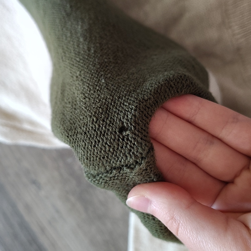 Madewell Knit Cotton Striped Hoodie. Size M - Picture 8 of 13
